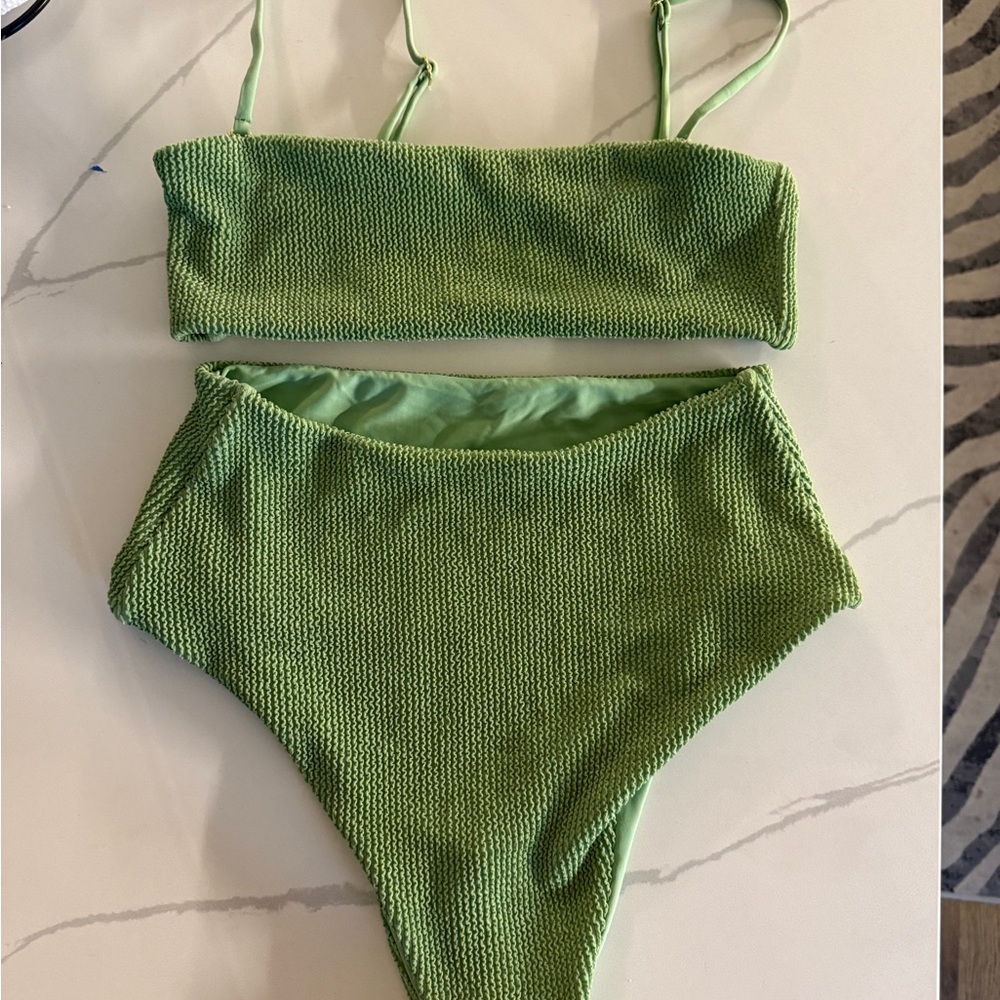 Amuse Society Green Bikini Set